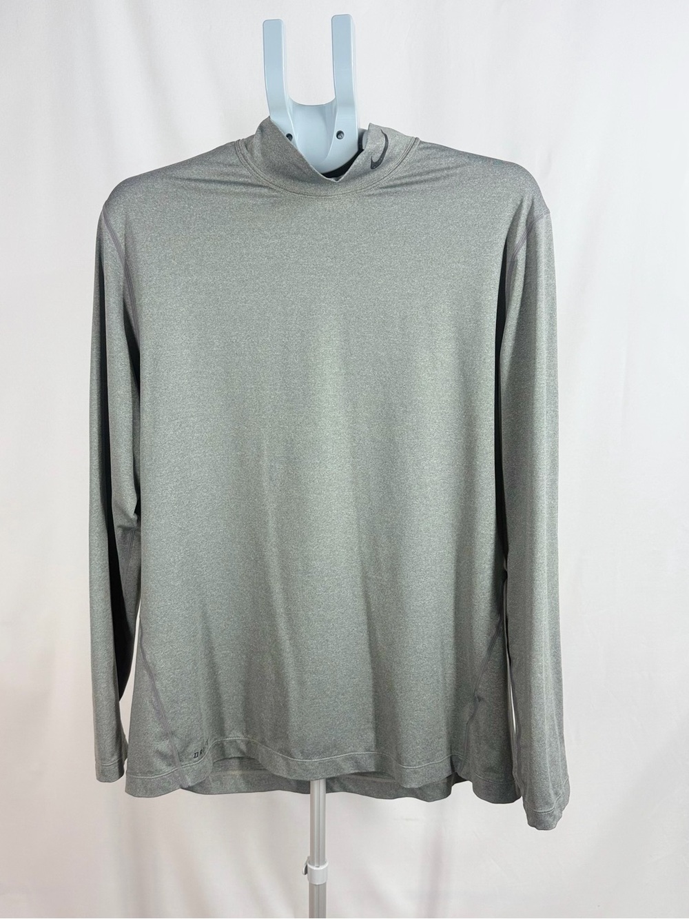 Nike Golf Tour Performance Base Layer Mens XL Gray Mock Neck Long Sleeve Dri-Fit